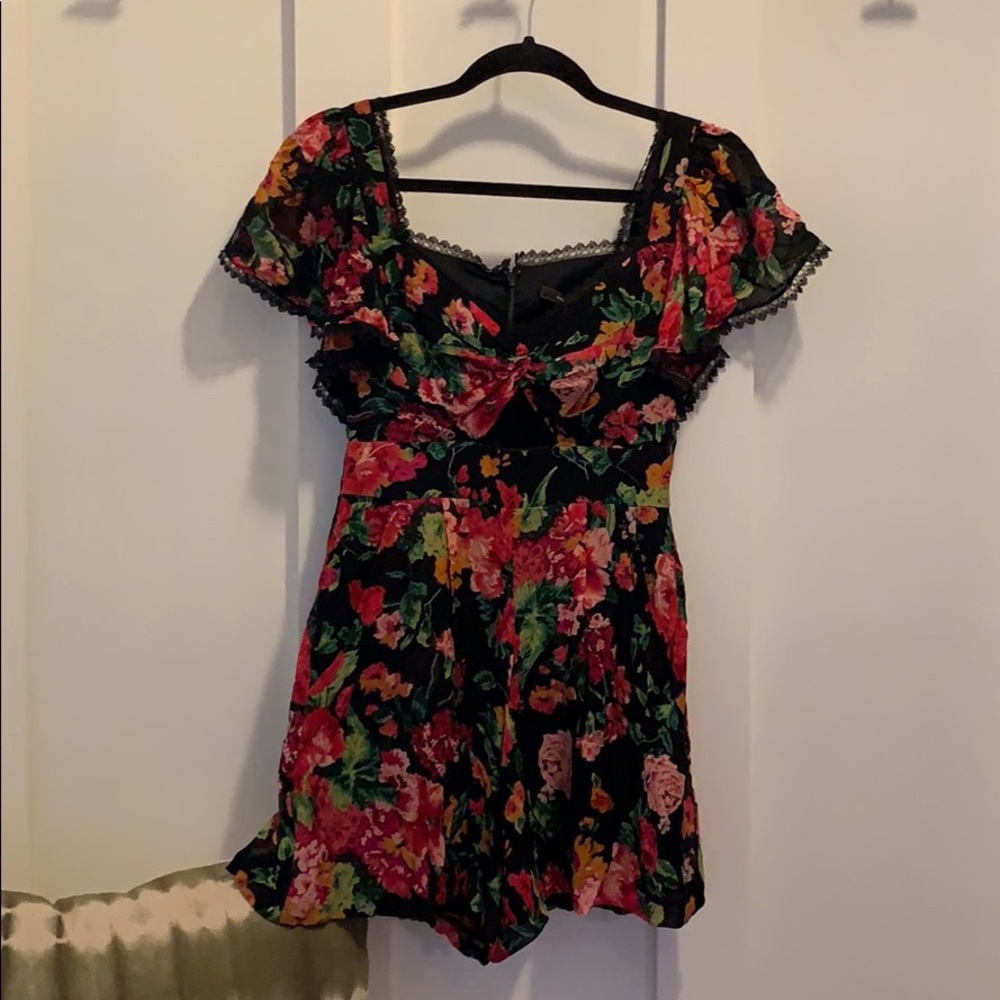 BCBG floral romper